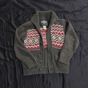 Kids Grandpa Style Knit Sweater